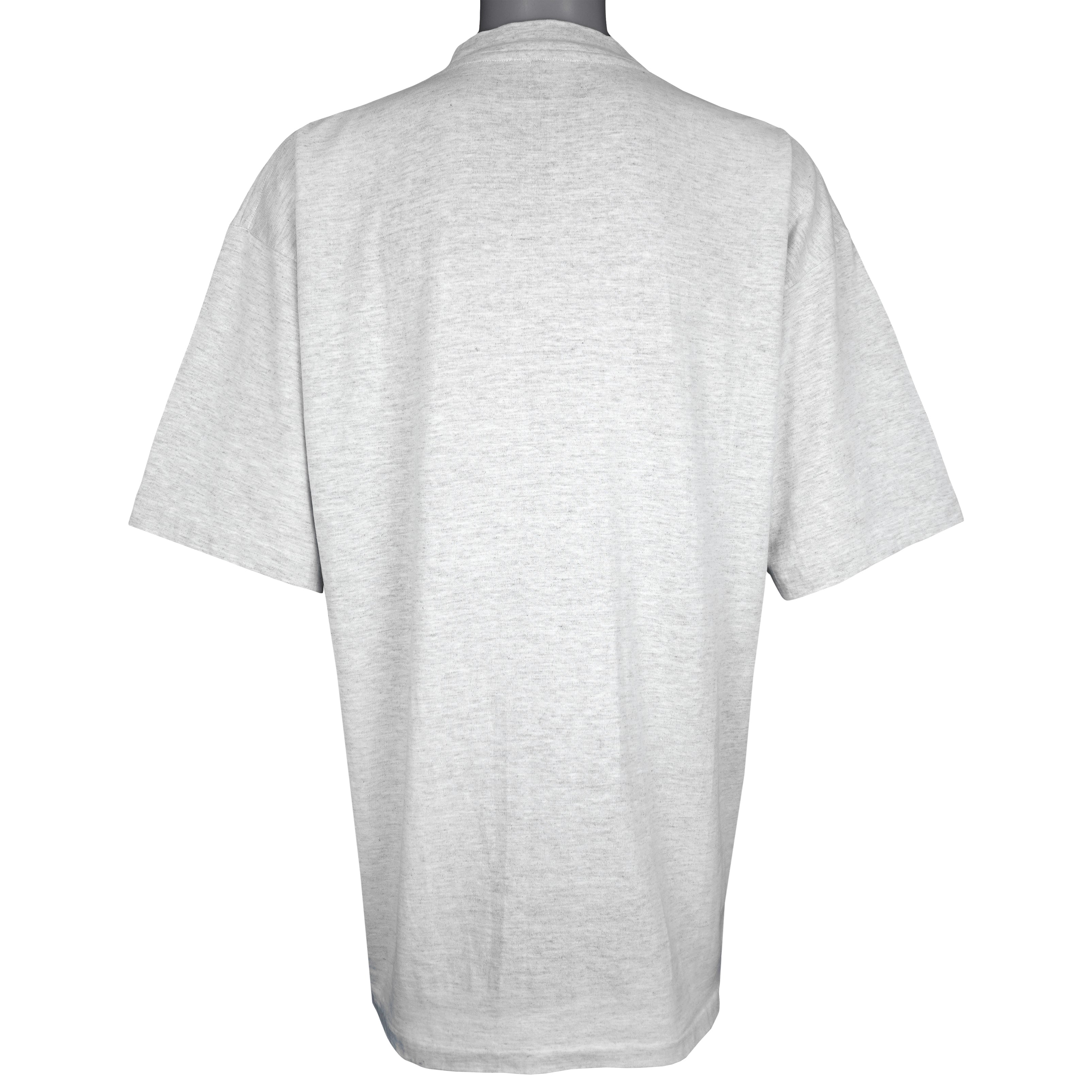 Vintage CFL (Softwear) - Property of Edmonton Eskimos Football Club T-Shirt 1992 X-Large in gray