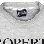 Vintage CFL (Softwear) - Property of Edmonton Eskimos Football Club T-Shirt 1992 X-Large in gray