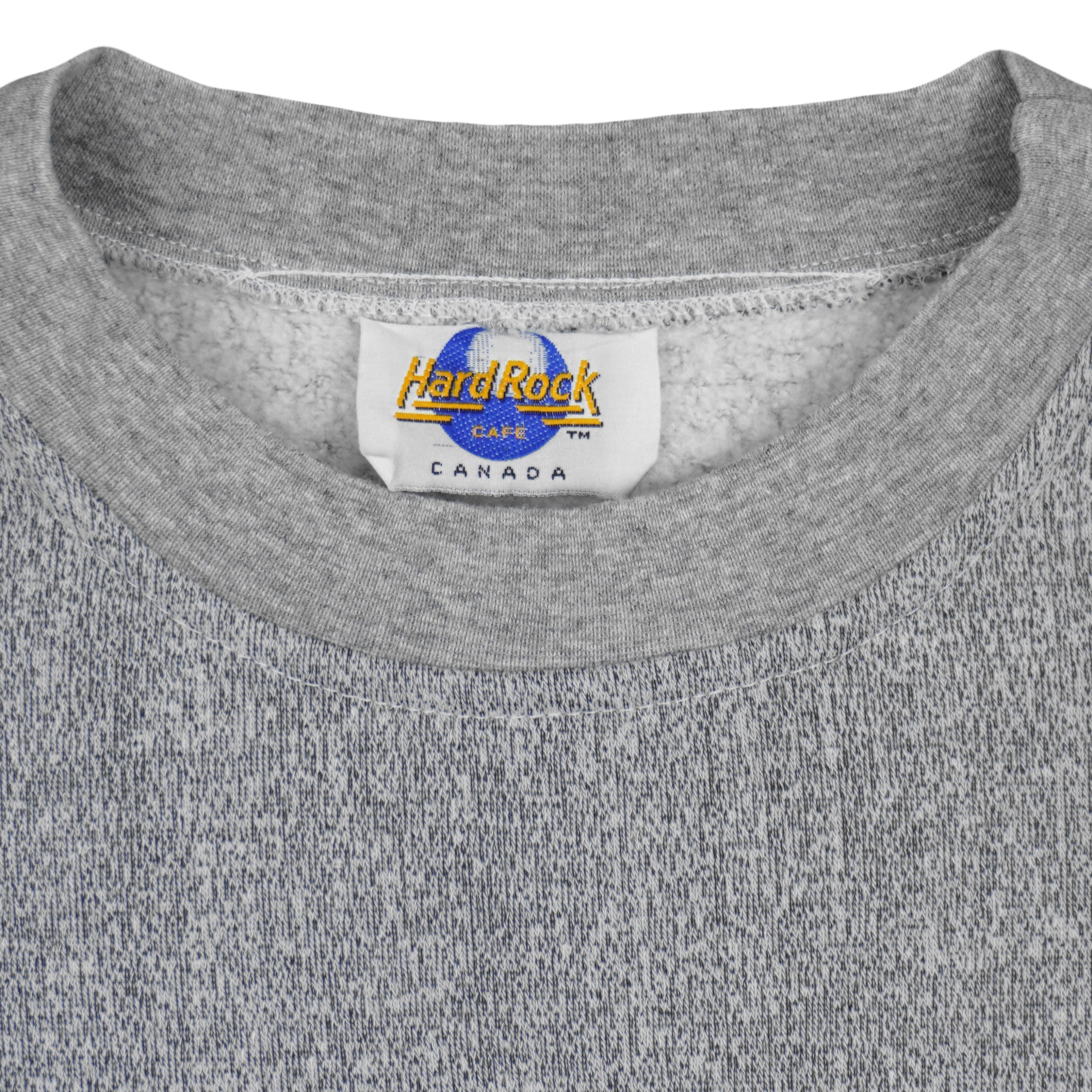 Vintage - Hard Rock Cafe Calgary Crew Neck Sweatshirt 1990s X-Large Vintage Retro