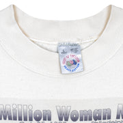 Vintage - Million Woman March Crew Neck Sweatshirt 1997 Large Vintage Retro