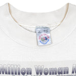 Vintage - Million Woman March Crew Neck Sweatshirt 1997 Large Vintage Retro