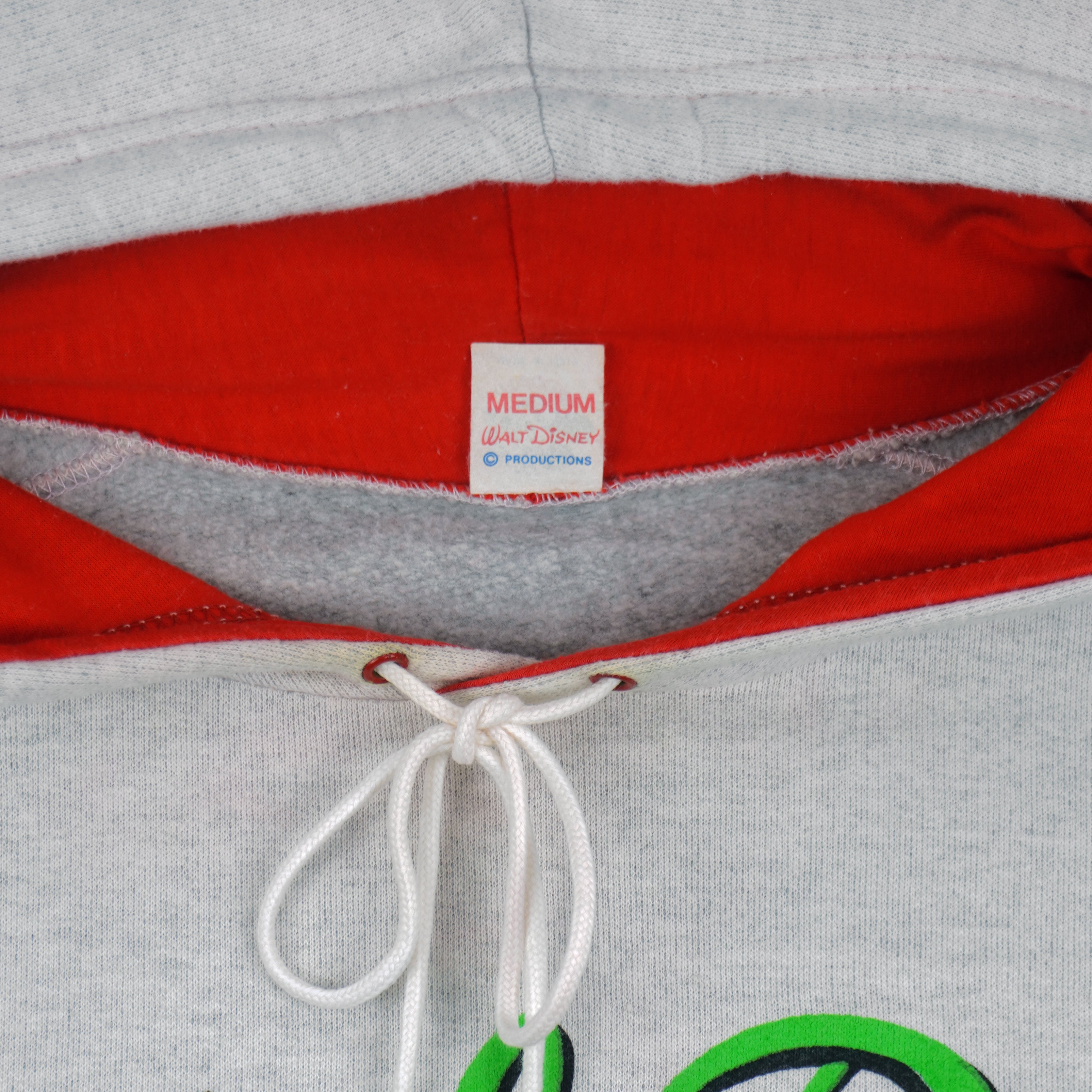 Disney - Mickey Mouse Central Park New York Hooded Sweatshirt 1990s Medium Vintage Retro