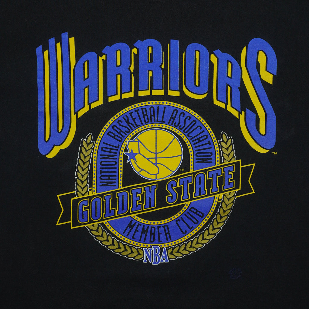NBA (Nutmeg) - Golden State Warriors Member Club T-Shirt 1990s X-Large Vintage Retro Basketball