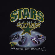 NHL (Try) - Dallas Stars Brand of Hockey T-Shirt 1990s X-Large Vintage Retro Hockey