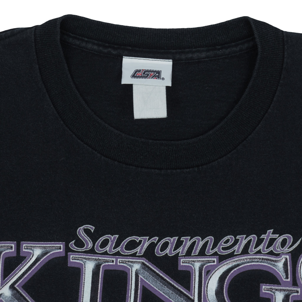 NBA (CSA) - Sacramento Kings Basketball T-Shirt 1990s Large Vintage Retro Basketball