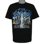 NHL (Lee Sport) - Tampa Bay Lightning Silver Season T-Shirt 2004 Large Vintage Retro Hockey
