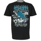 NHL (Stedman) - San Jose Sharks Ice Breakout T-Shirt 1990s Large Vintage Retro Hockey