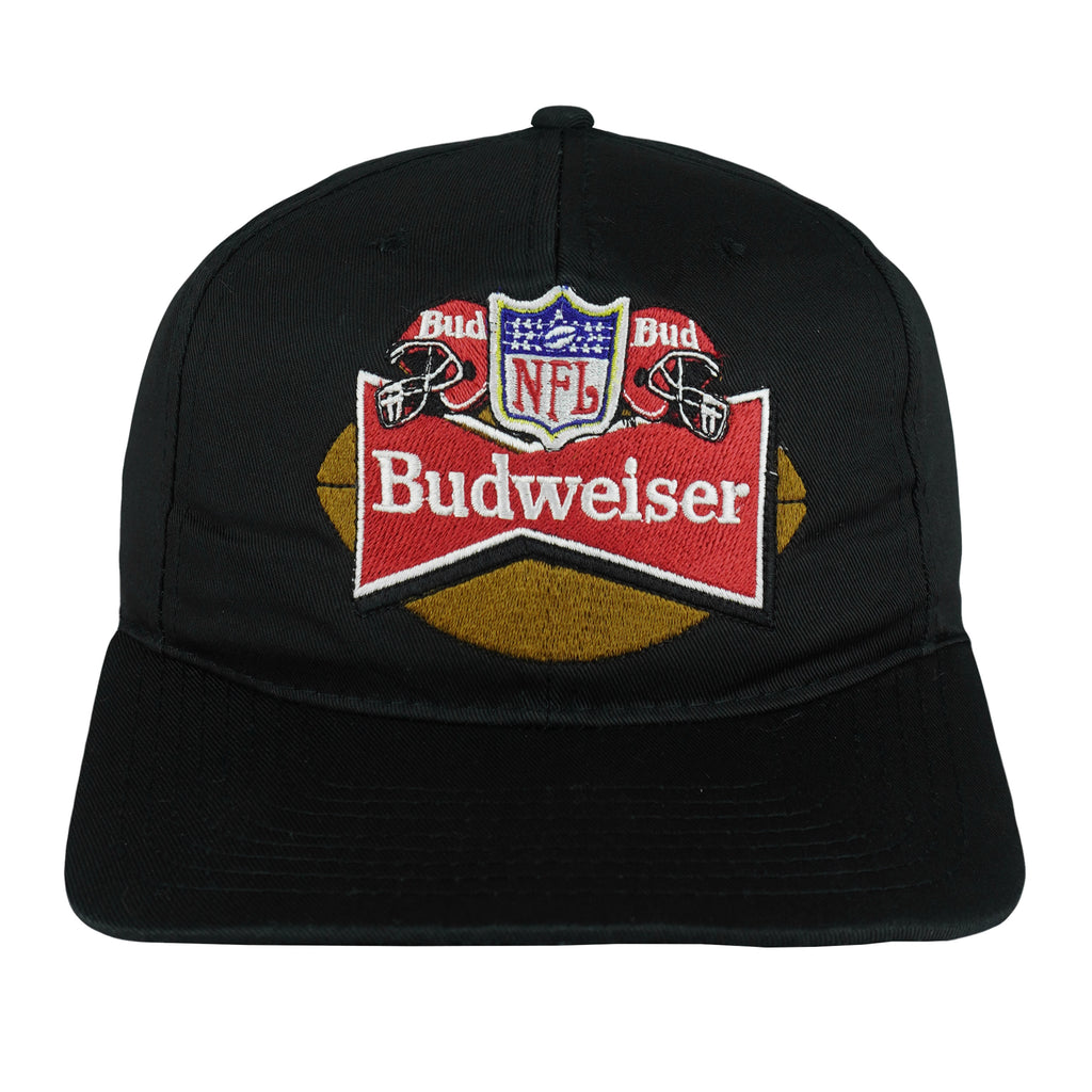 Starter (NFL) - Budweiser Embroidered Snapback Hat 1990s OSFA Vintage Retro Football