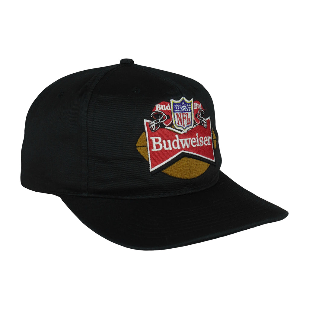 Starter (NFL) - Budweiser Embroidered Snapback Hat 1990s OSFA Vintage Retro Football