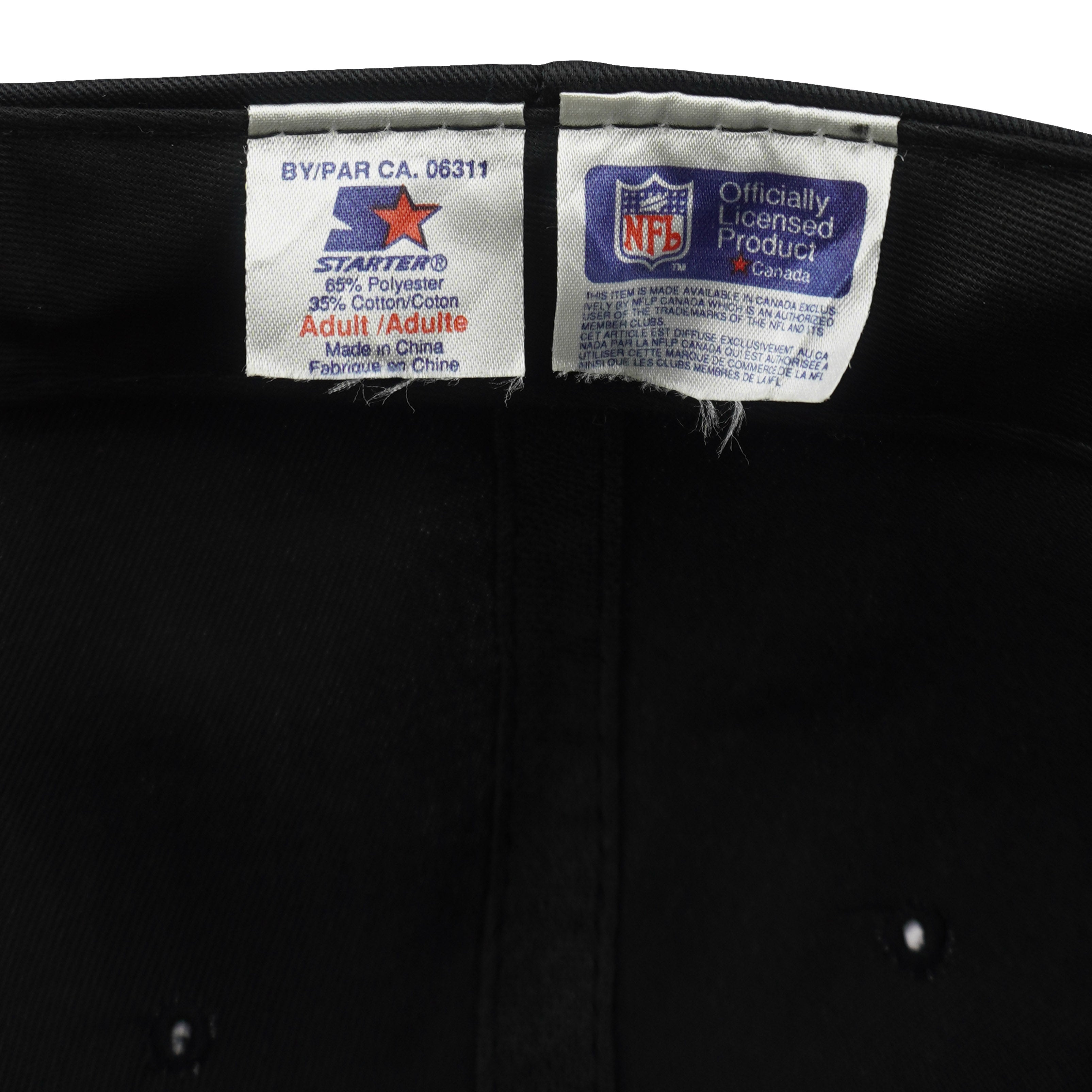 Starter (NFL) - Budweiser Embroidered Snapback Hat 1990s OSFA Vintage Retro Football