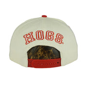 NCAA - Arkansas Razorbacks Snapback Hat 1990s OSFA Vintage Retro
