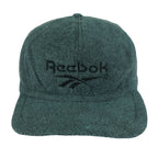 Reebok - Grey Fleece Fitted Hat 1990s Vintage Retro
