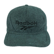Reebok - Grey Fleece Fitted Hat 1990s Vintage Retro
