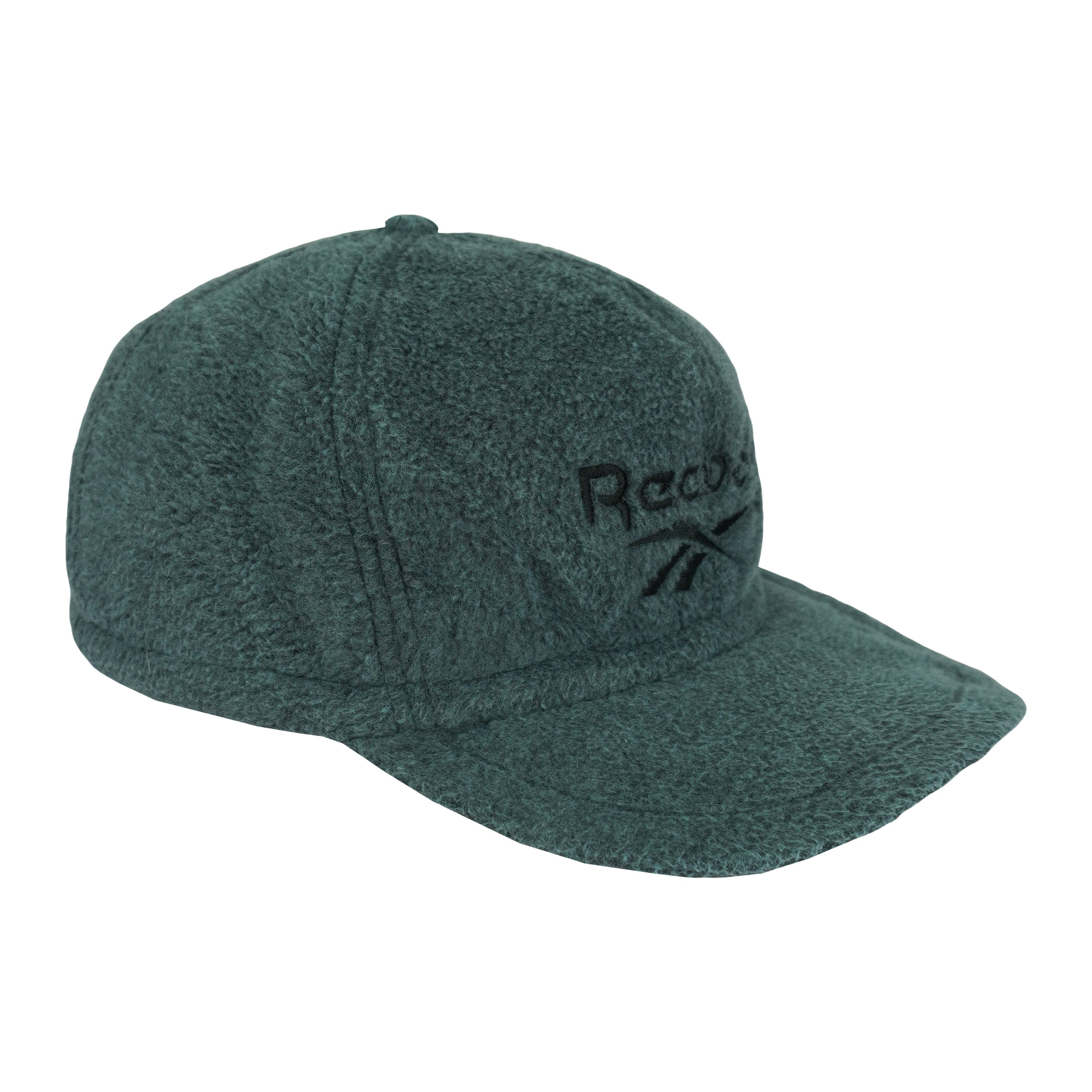 Reebok - Grey Fleece Fitted Hat 1990s Vintage Retro