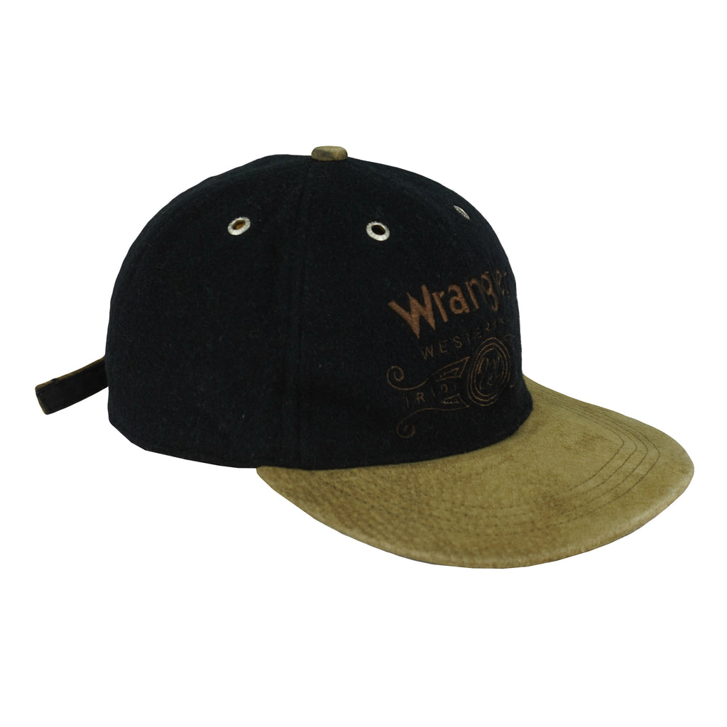 Wrangler - Westernwear Spell-Out Strapback Hat 1990s OSFA Vintage Retro