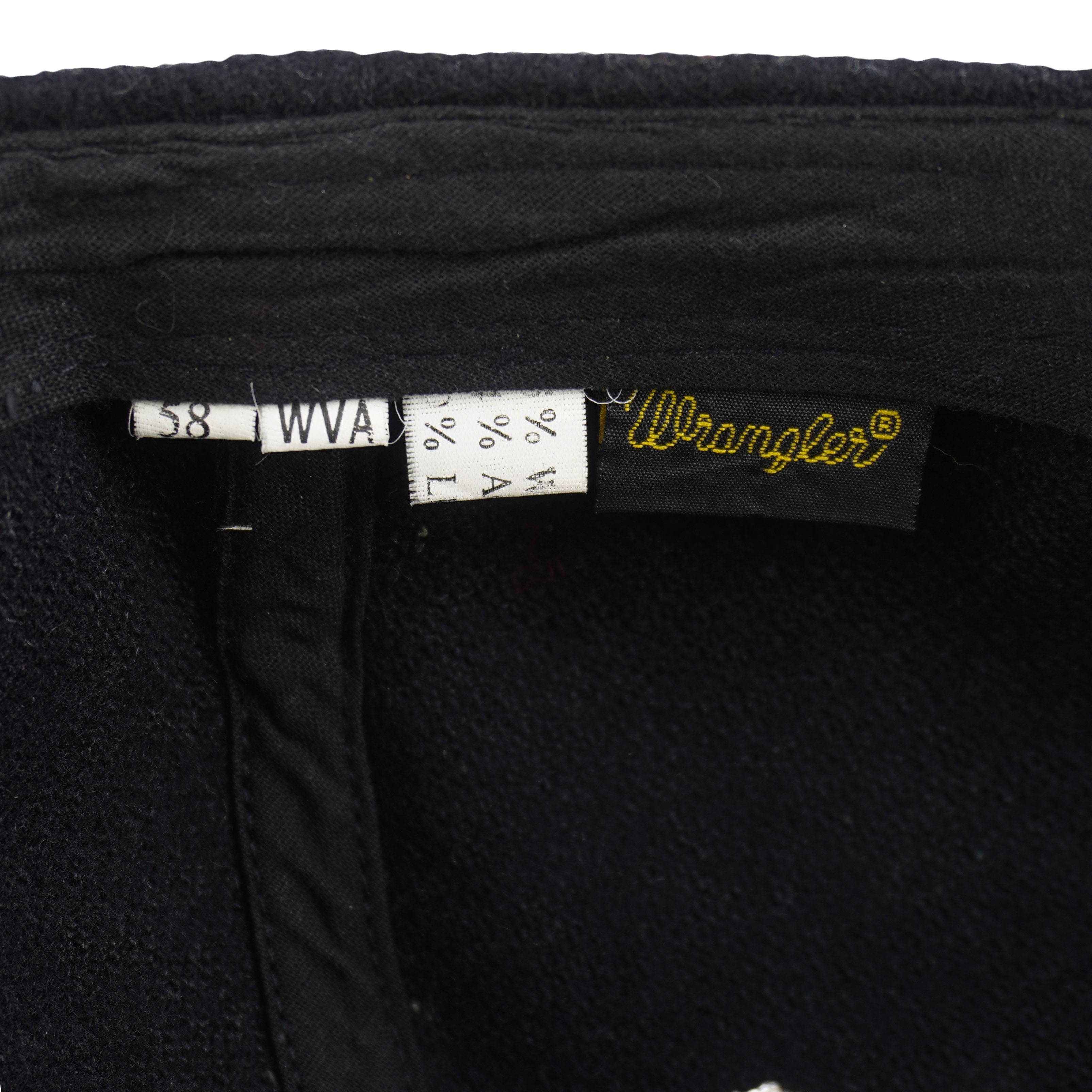 Wrangler - Westernwear Spell-Out Strapback Hat 1990s OSFA Vintage Retro