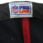 NFL Pro Line label sewn inside the black Buccaneers hat