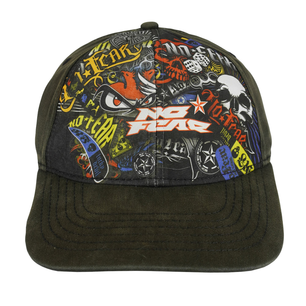 Vintage (No Fear) - Artwork Strapback Hat 1990s OSFA Vintage Retro