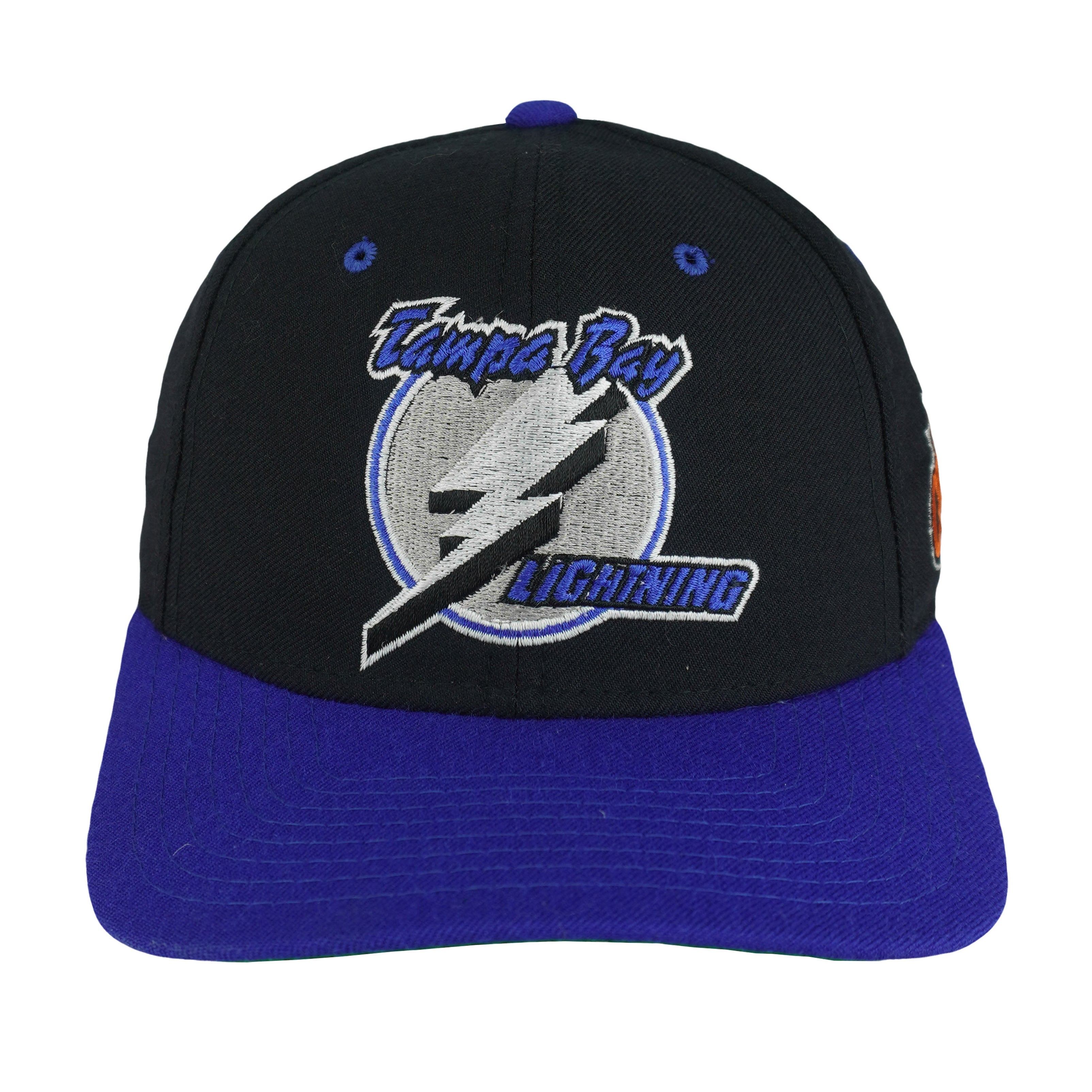 Starter (NHL) - Tampa Bay Lightning Fitted Hat 1990s OSFA Vintage Retro Hockey