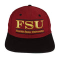 Vintage NCAA (The Game) - Florida State University Snapback Hat 1990s OSFA in black and red and yellow