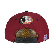 Vintage NCAA (The Game) - Florida State University Snapback Hat 1990s OSFA in black and red and yellow