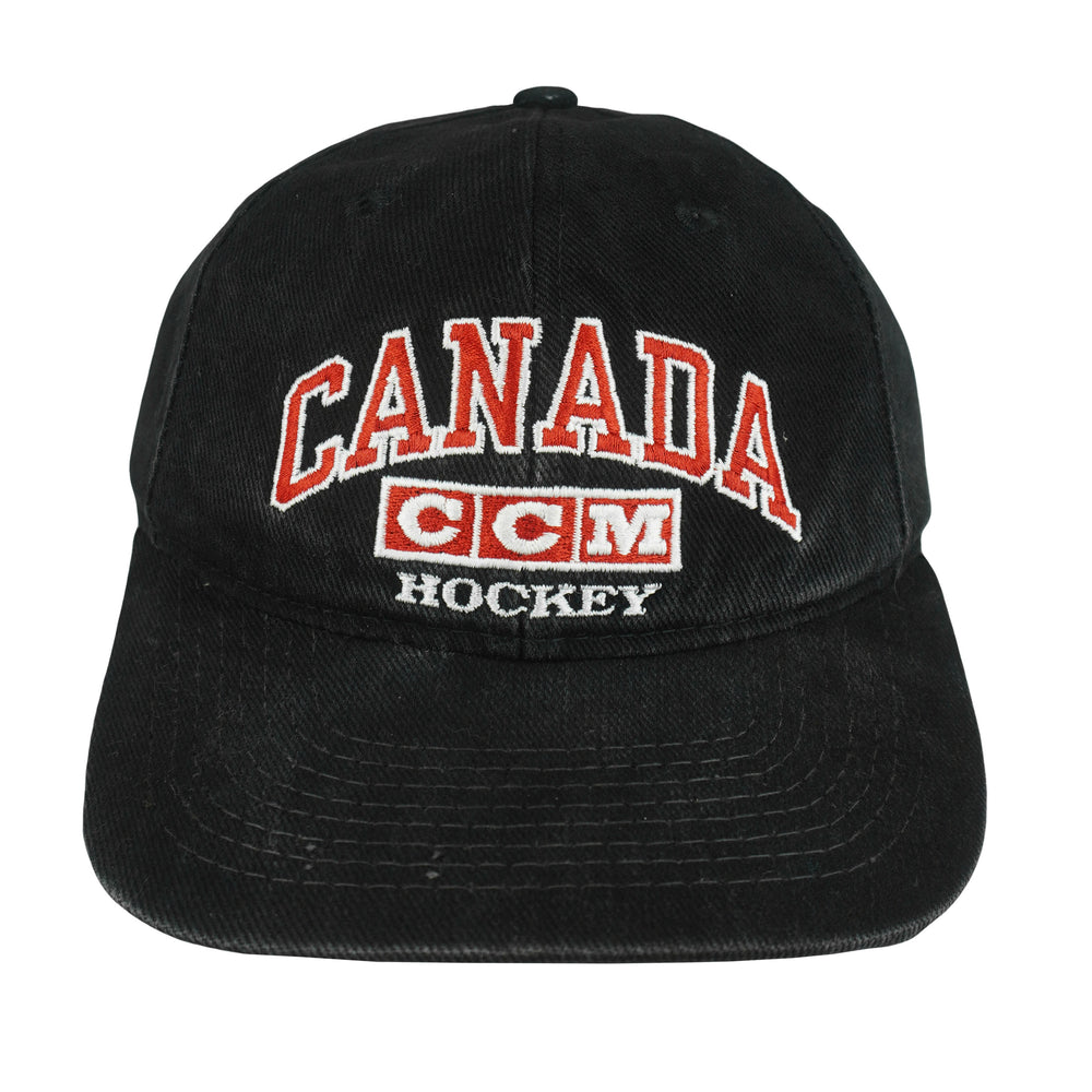Vintage (#1 Apparel) - Canada Hockey Embroidered Snapback Hat 2000s OSFA Vintage Retro