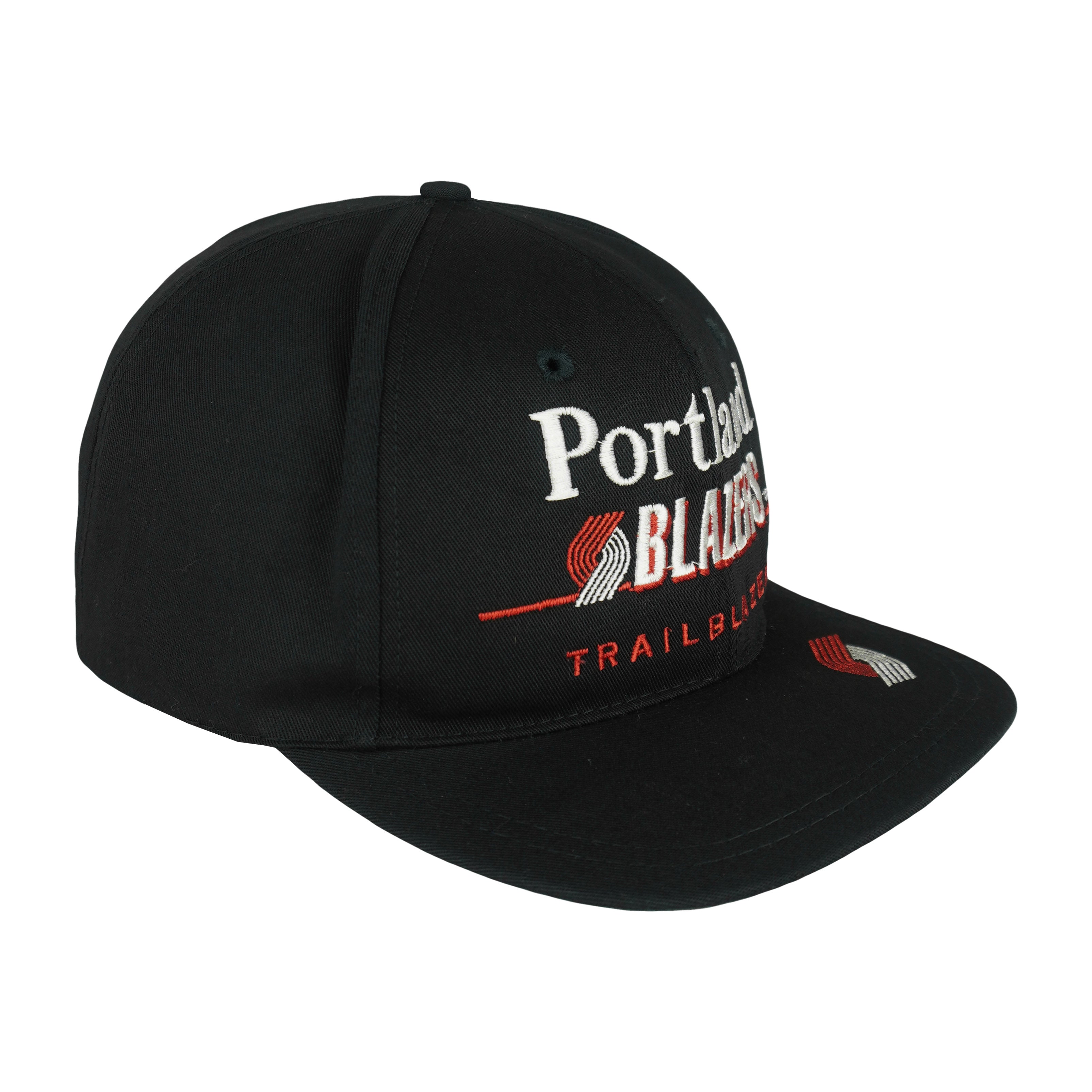 NBA (Twins) - Portland Blazers Snapback Hat 1990s OSFA Vintage Retro Basketball 