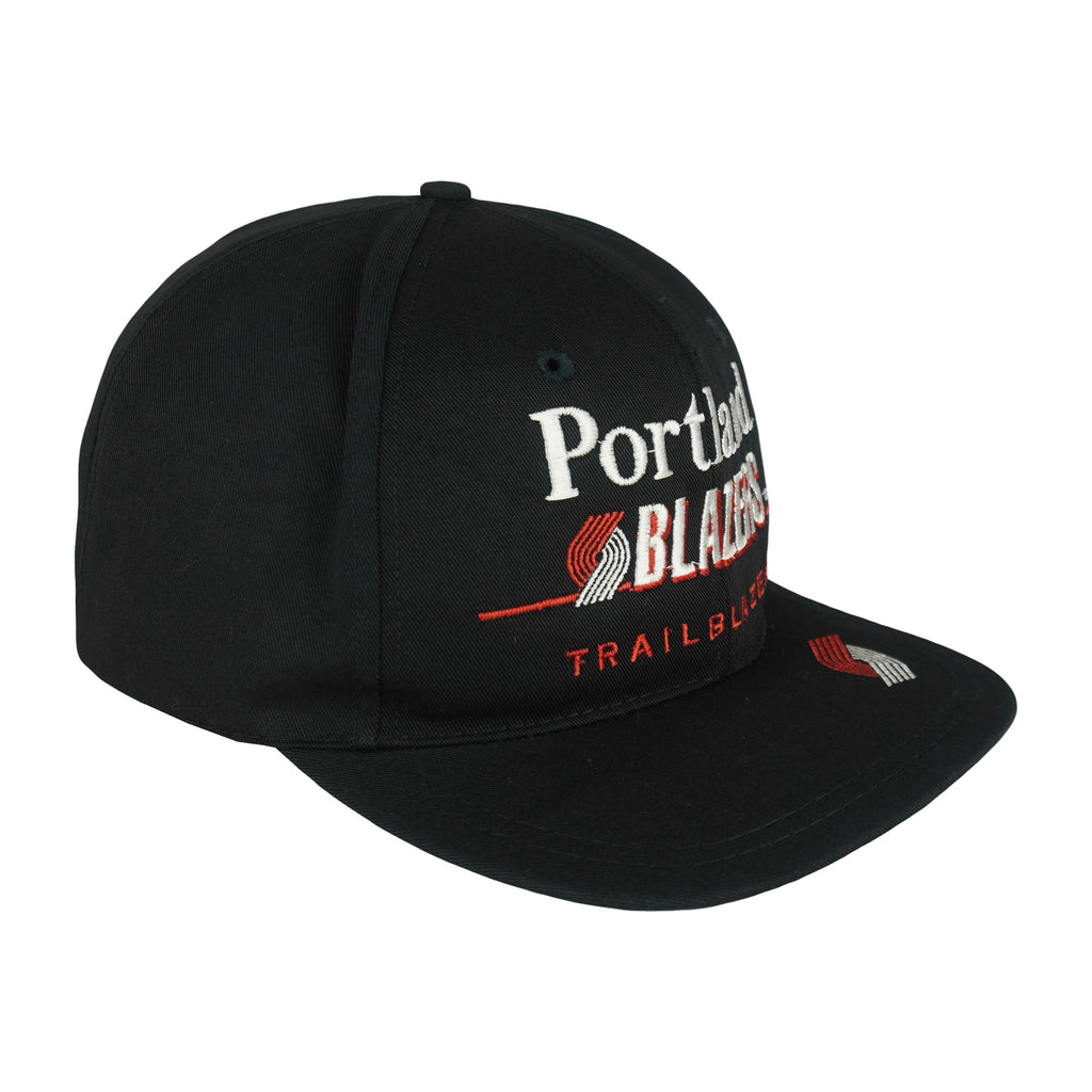 NBA (Twins) - Portland Blazers Snapback Hat 1990s OSFA Vintage Retro Basketball 