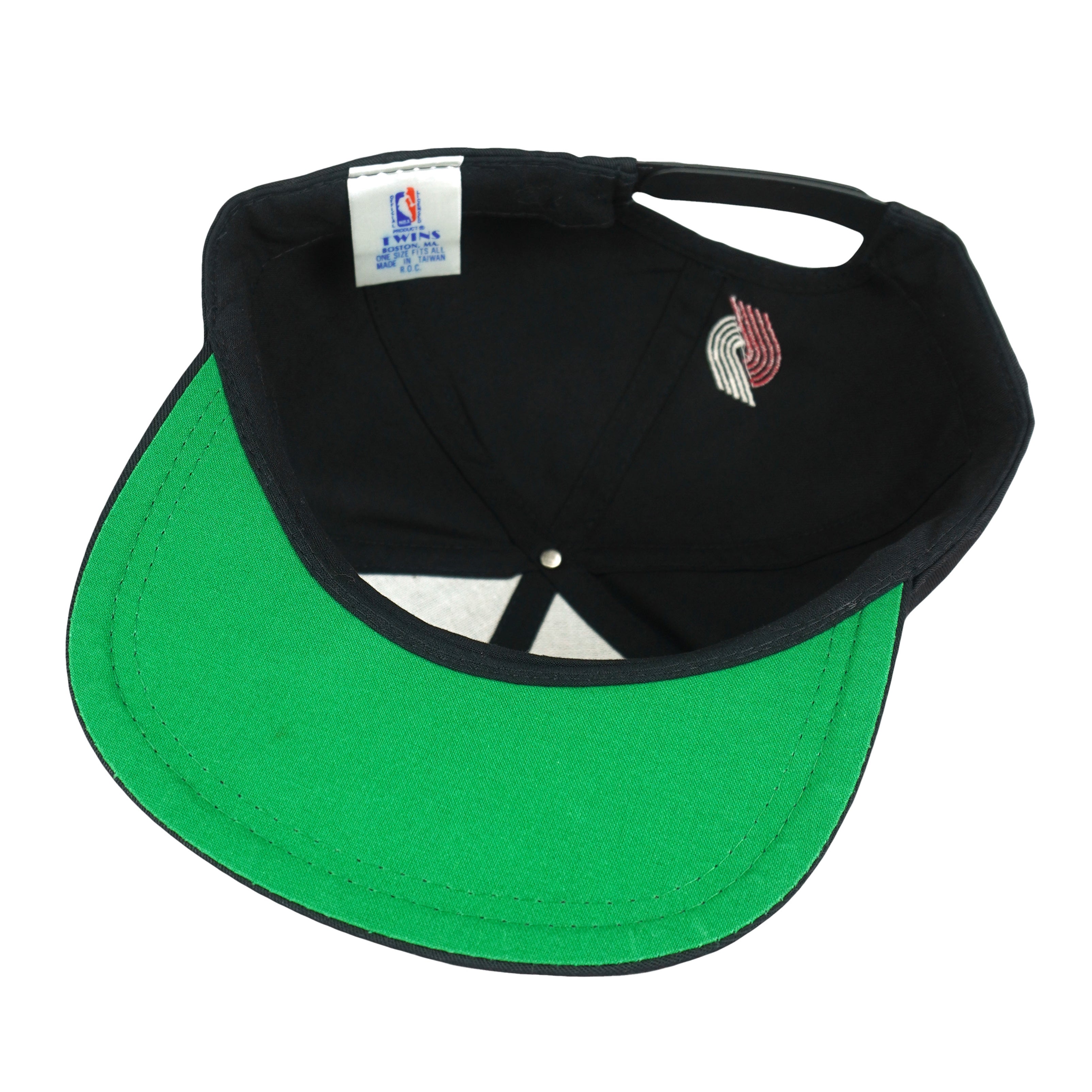 NBA (Twins) - Portland Blazers Snapback Hat 1990s OSFA Vintage Retro Basketball 