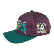 NHL - Mighty Ducks Embroidered Snapback Hat 1990s OSFA Vintage Retro Hockey