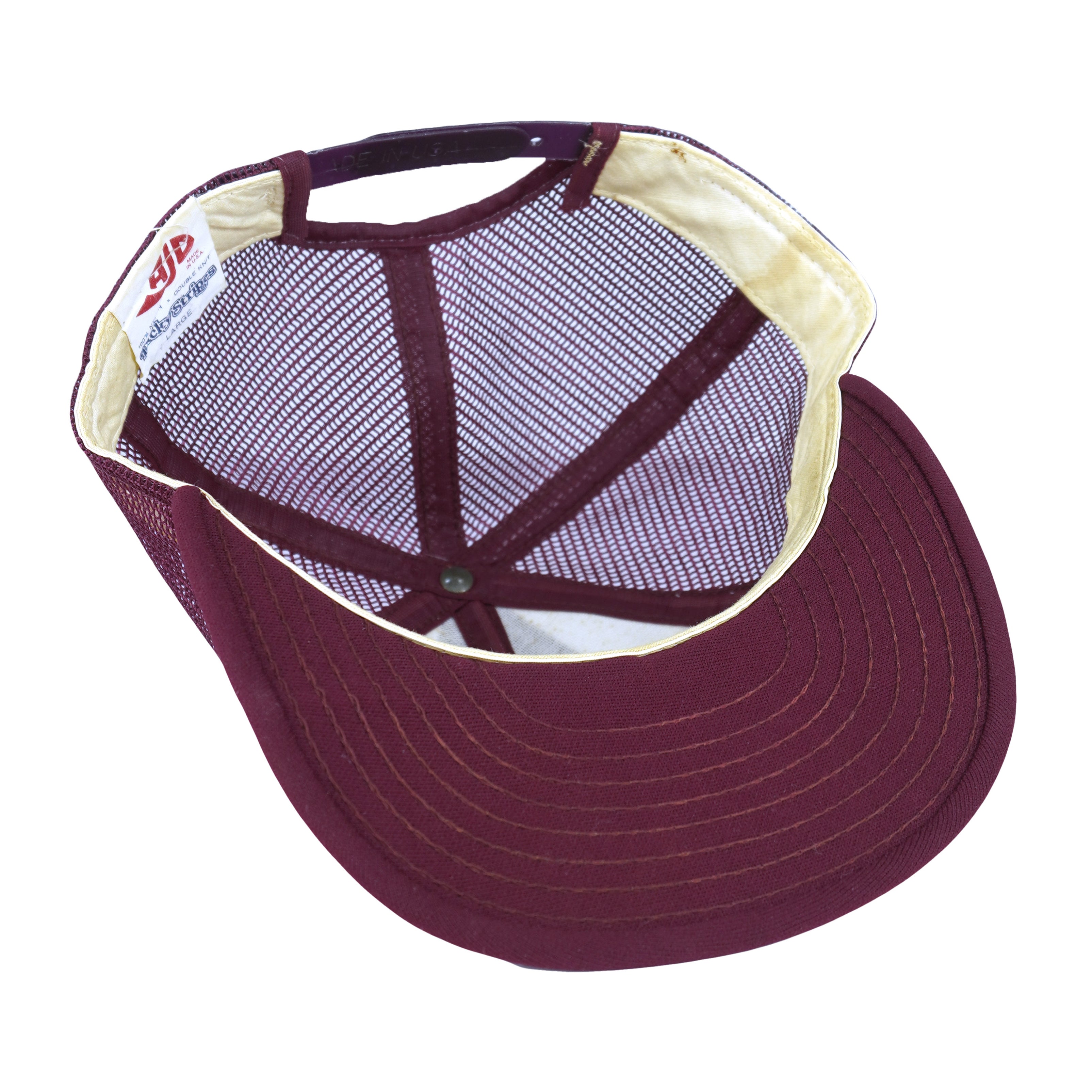 NCAA (AJD) - Virginia Tech Hokies VT Snapback Trucker Hat 1990s OSFA Vintage Retro