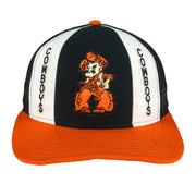 NCAA (Lucky Stripes) - Oklahoma State Cowboys Mesh Snapback Hat 1990s OSFA Vintage Retro