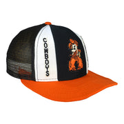 NCAA (Lucky Stripes) - Oklahoma State Cowboys Mesh Snapback Hat 1990s OSFA Vintage Retro