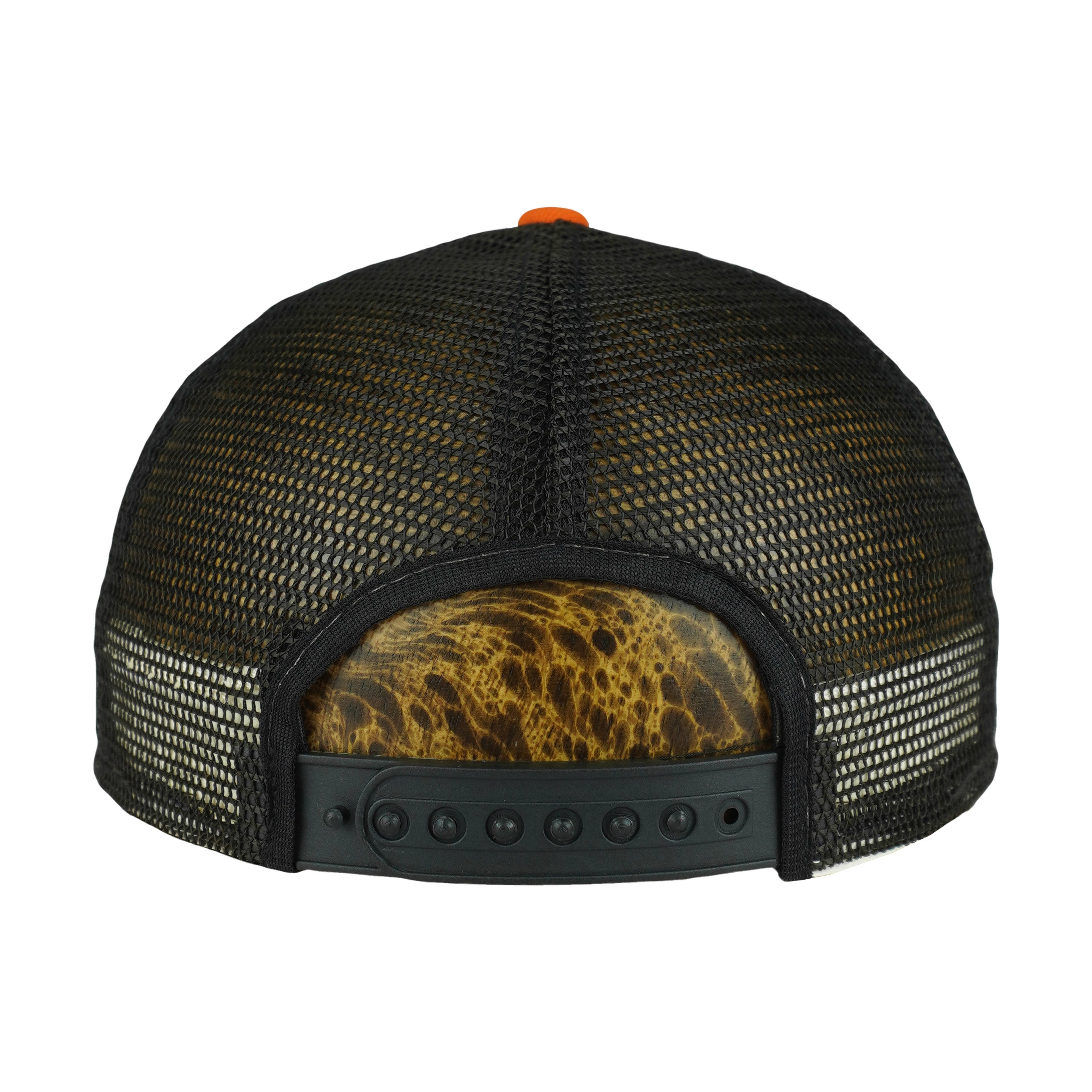 NCAA (Lucky Stripes) - Oklahoma State Cowboys Mesh Snapback Hat 1990s OSFA Vintage Retro
