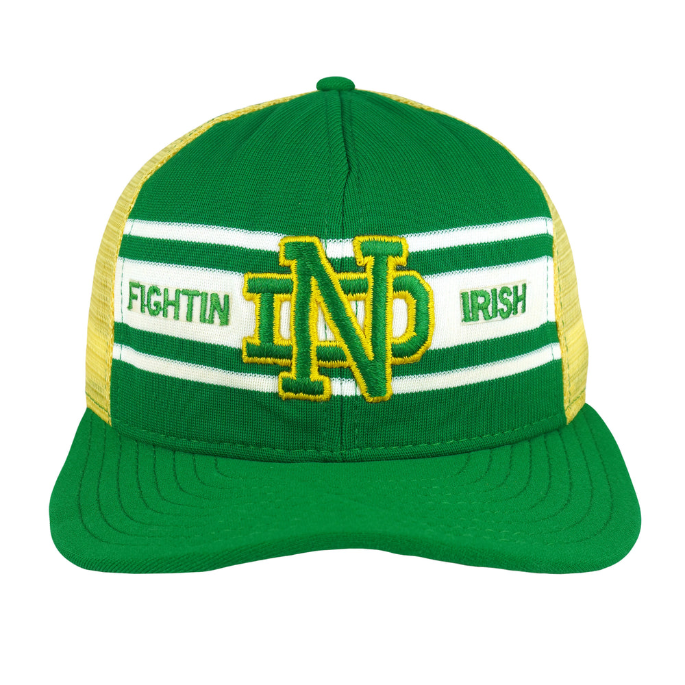 NCAA (AJD) - Notre Dame Fighting Irish Mesh Snapback Hat 1990s OSFA Vintage Retro