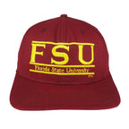 NCAA (The Game) - Red FSU Florida State University Snapback Hat 1990s OSFA Vintage Retro