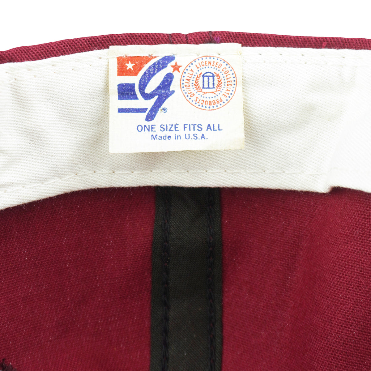 NCAA (The Game) - Red FSU Florida State University Snapback Hat 1990s OSFA Vintage Retro