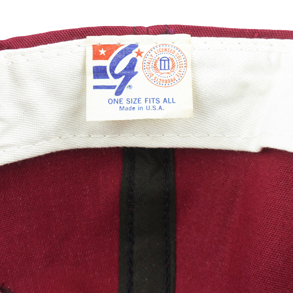 NCAA (The Game) - Red FSU Florida State University Snapback Hat 1990s OSFA Vintage Retro