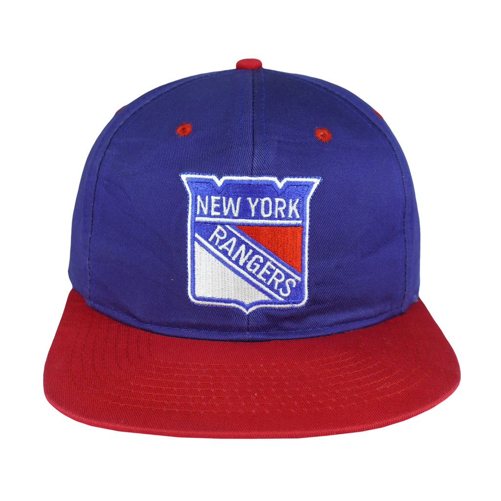 NHL (AJD) - New York Rangers Embroidered Snapback Hat 1990s OSFA Vintage Retro Hockey