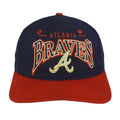 MLB (The Game) - Atlanta Braves Spell-Out Snapback Hat 1990s OSFA Vintage Retro Baseball