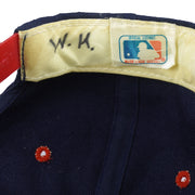 MLB (The Game) - Atlanta Braves Spell-Out Snapback Hat 1990s OSFA Vintage Retro Baseball