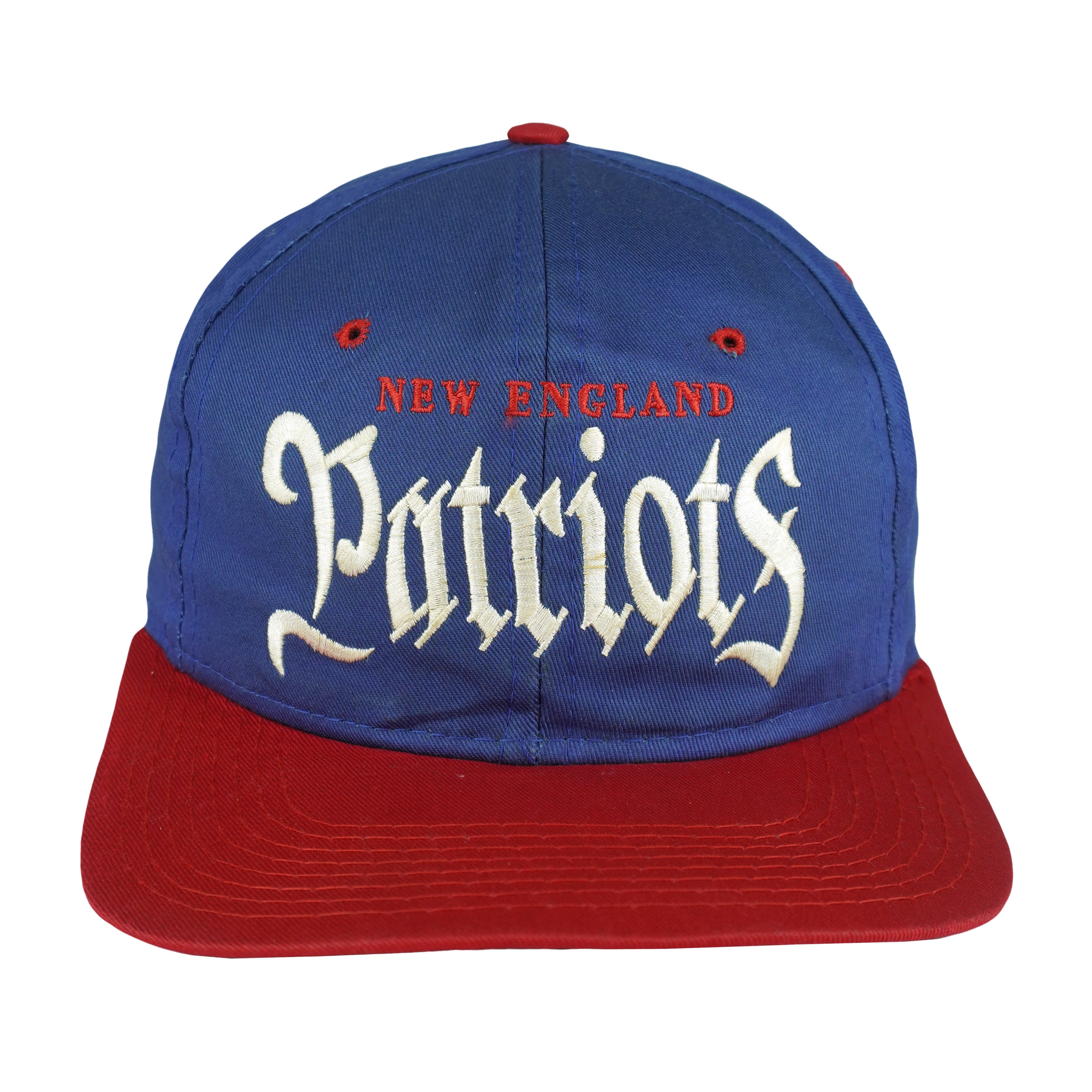 NFL - New England Patriots Embroidered Snapback Hat 1990s OSFA Vintage Retro Football