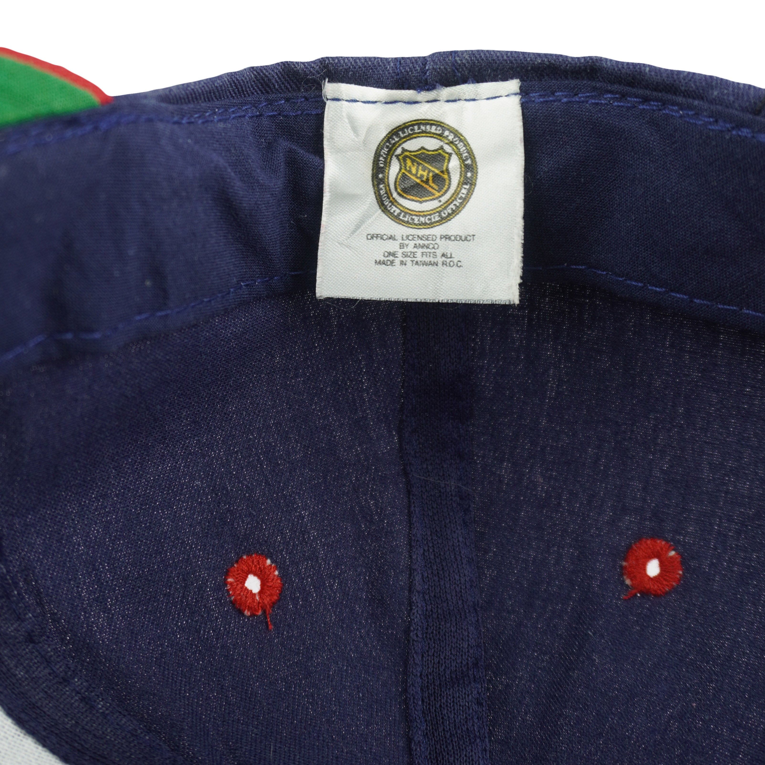 NHL (Front Row) - Florida Panthers Snapback Hat 1990s OSFA Vintage Retro Hockey