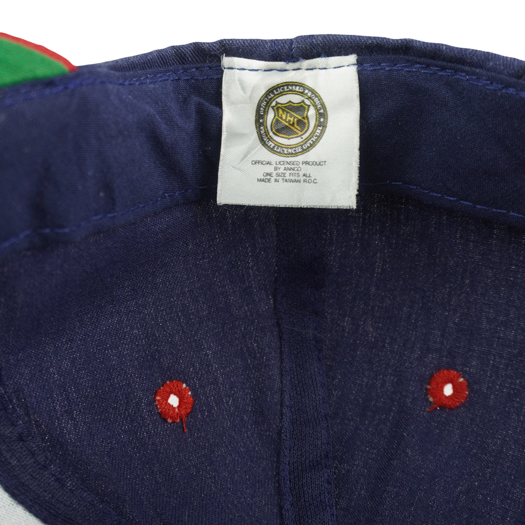 NHL (Front Row) - Florida Panthers Snapback Hat 1990s OSFA Vintage Retro Hockey