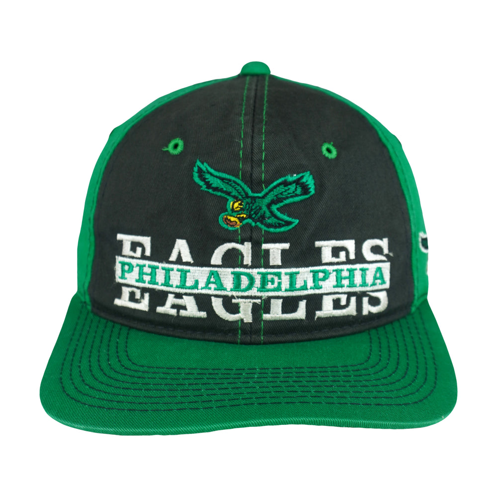 NFL (Pro Player) - Philadelphia Eagles Snapback Hat 1990s OSFA Vintage Retro Football