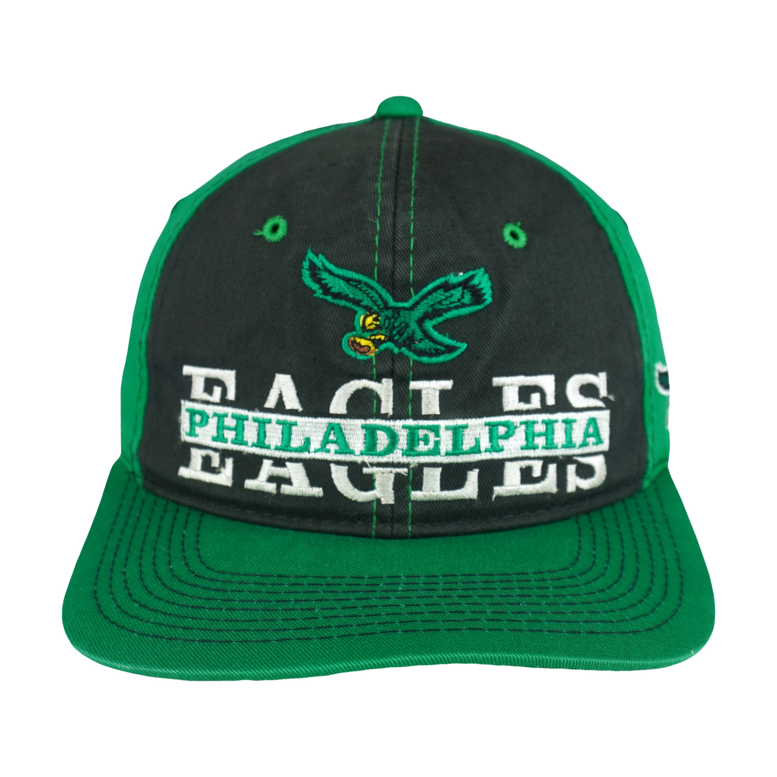 NFL (Pro Player) - Philadelphia Eagles Snapback Hat 1990s OSFA Vintage Retro Football