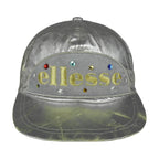 Vintage (Ellesse) - Metallic Silver Jewel Strapback Hat 1990s OSFA Vintage Retro
