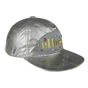 Vintage (Ellesse) - Metallic Silver Jewel Strapback Hat 1990s OSFA Vintage Retro
