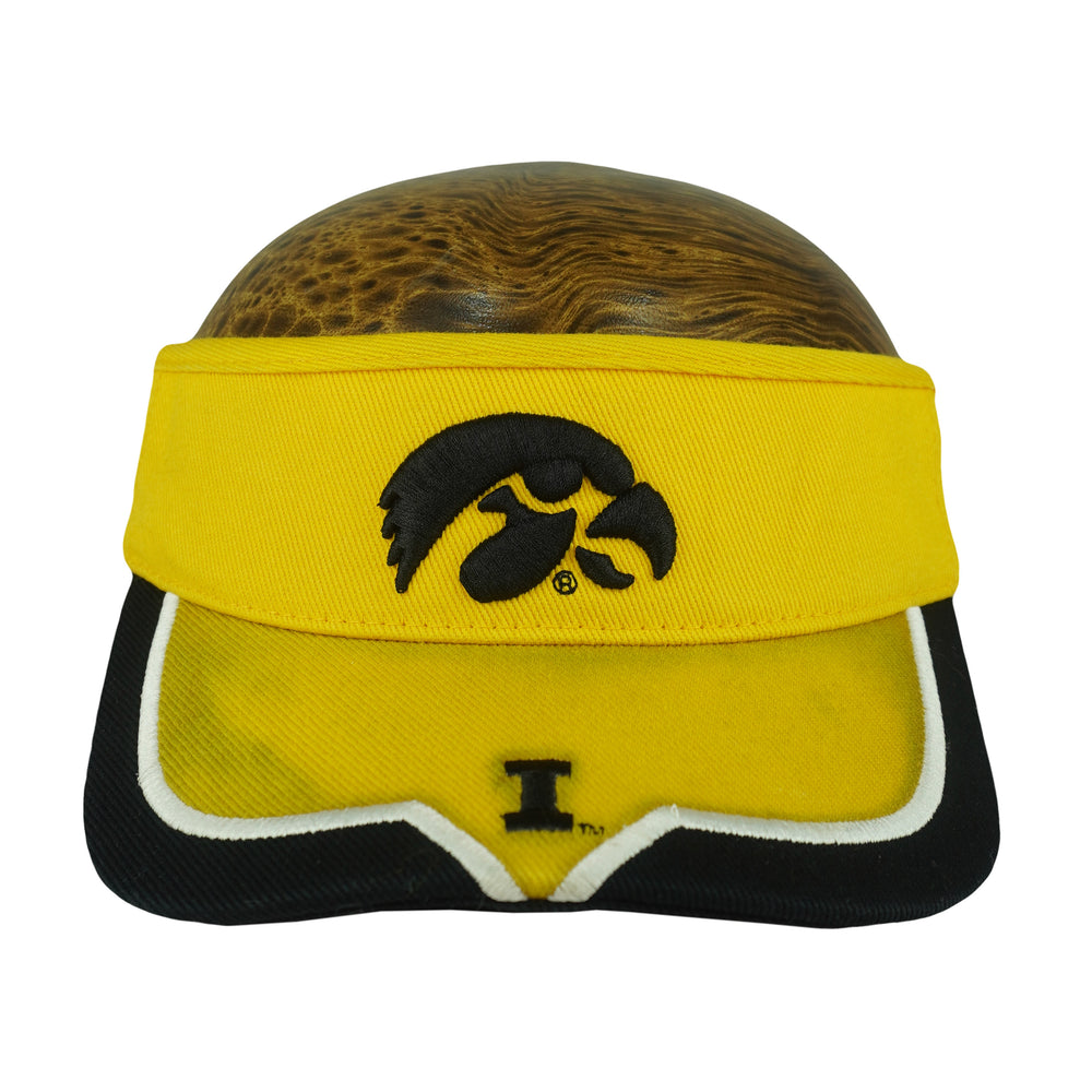 NCAA (Bimmridder)  - Iowa Hawkeyes Visor Strapback Hat 1990s OSFA Vintage Retro