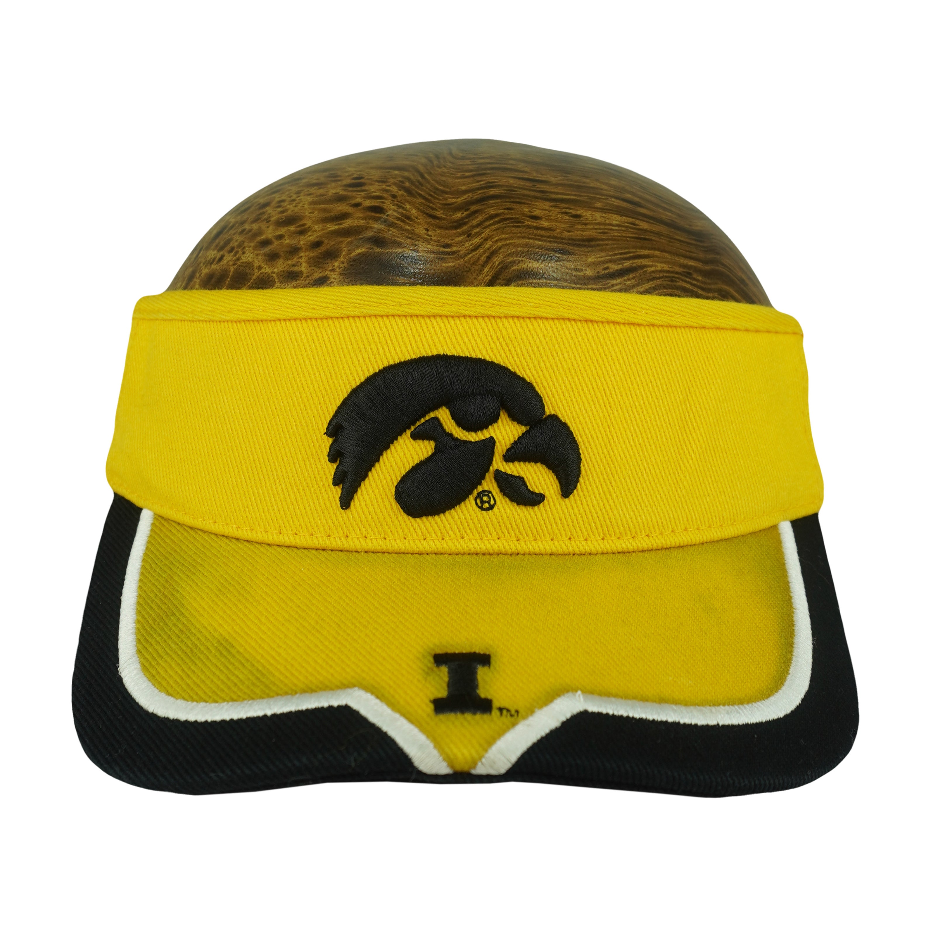 NCAA (Bimmridder)  - Iowa Hawkeyes Visor Strapback Hat 1990s OSFA Vintage Retro
